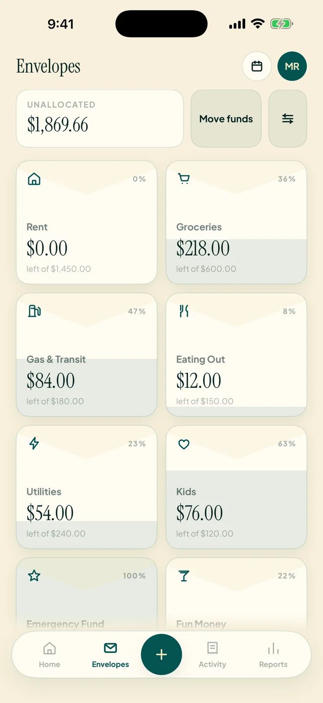 See what's left before you spend.